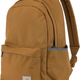 Carhartt 21L Classic Backpack, Water-Resistant Pack W/ 15" Laptop Sleeve and Organizational Compartments, Brown, PFAS Free